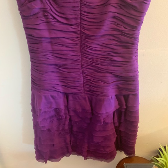 •Rebecca Taylor• Ruched Ruffled Dress - Picture 3 of 8